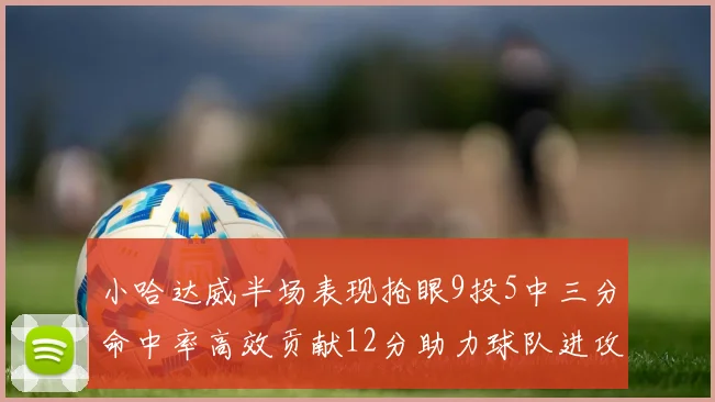 小哈达威半场表现抢眼9投5中三分命中率高效贡献12分助力球队进攻