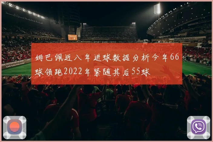 姆巴佩近八年进球数据分析今年66球领跑2022年紧随其后55球